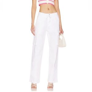 SUPERDOWN Bobbi Cargo White Pants Size Small